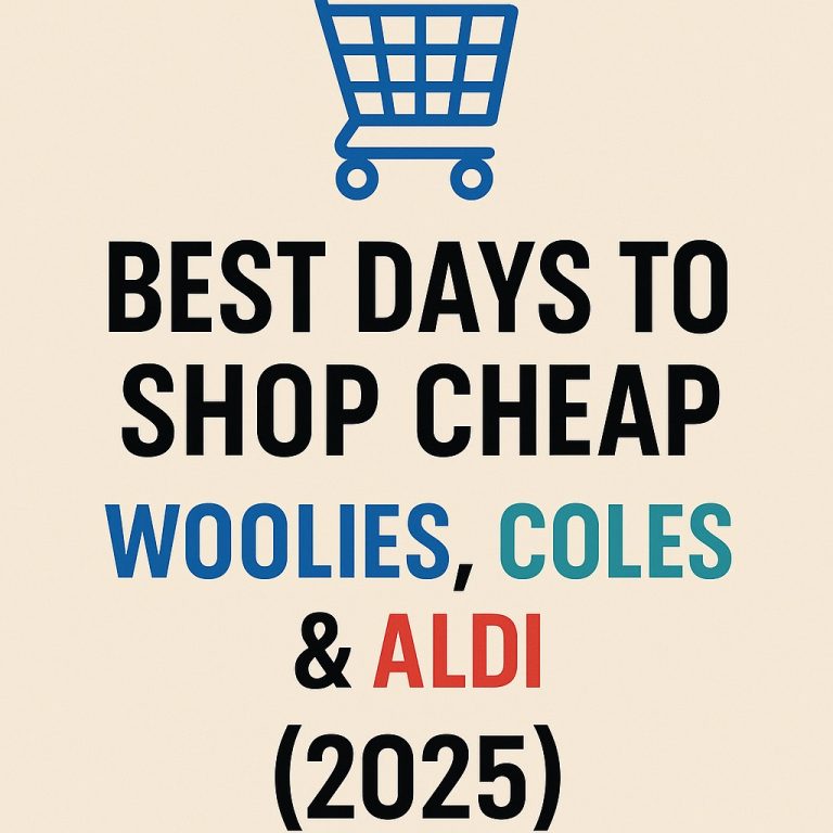 Best Days to Shop Cheap at Woolies, Coles & Aldi (2025)